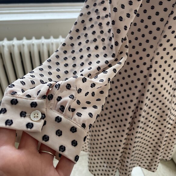 J.Crew Dress with Embroidered Polka Dots / Robe à pois brodés marque J.Crew - Picture 4 of 5
